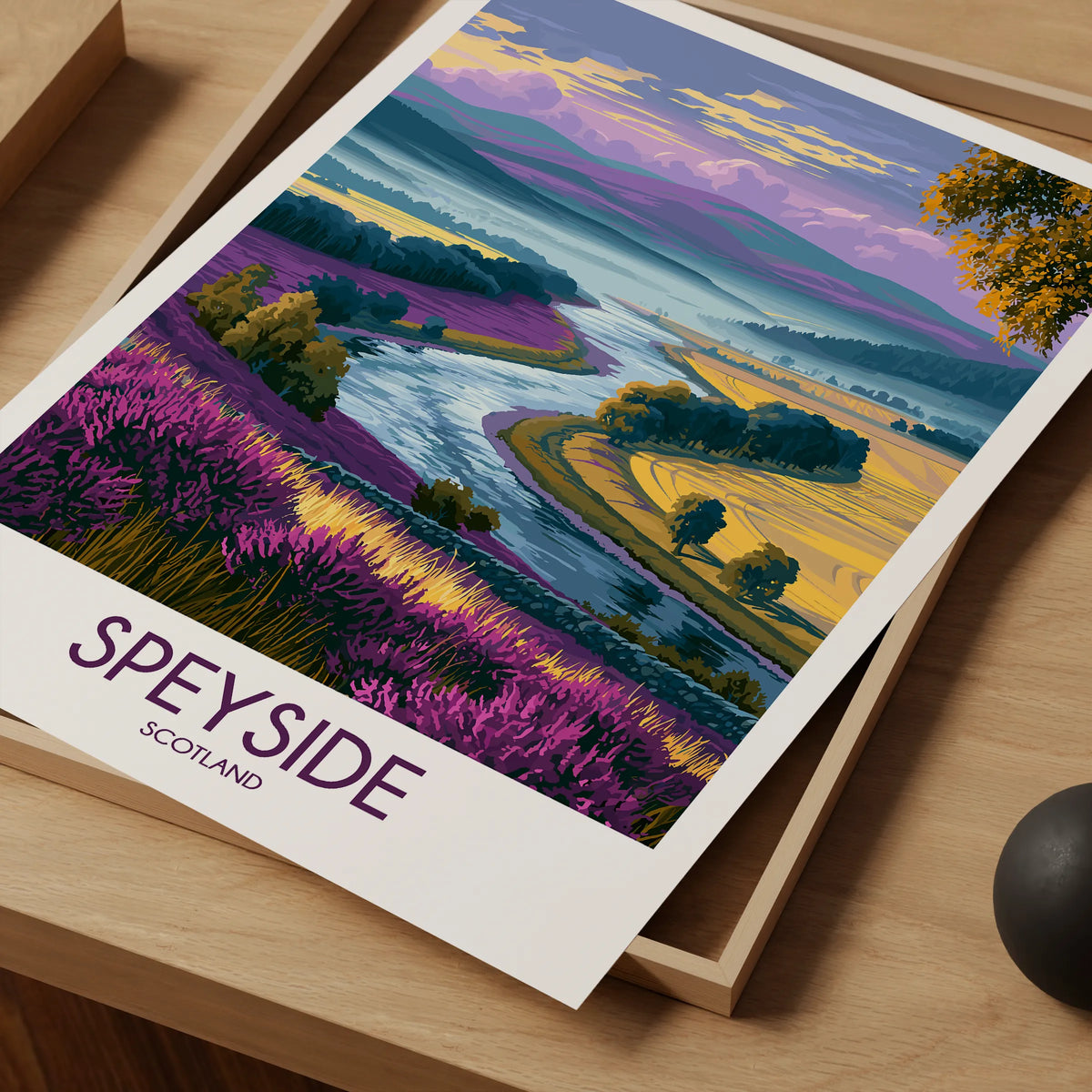 Speyside Modern Travel Poster
