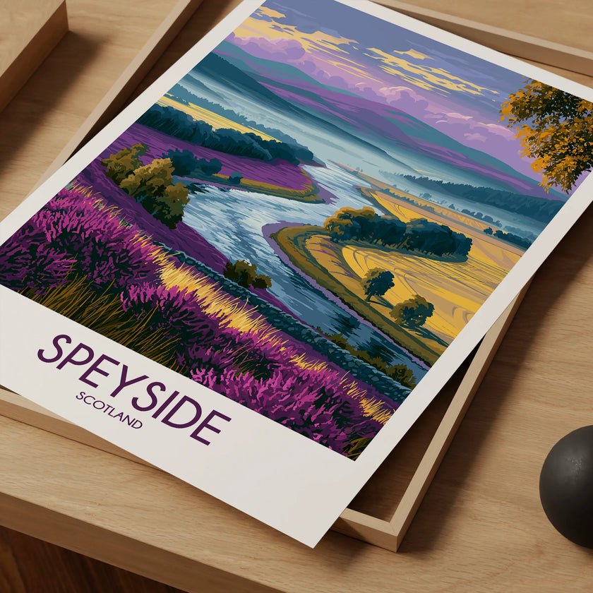 Speyside Modern Travel Poster