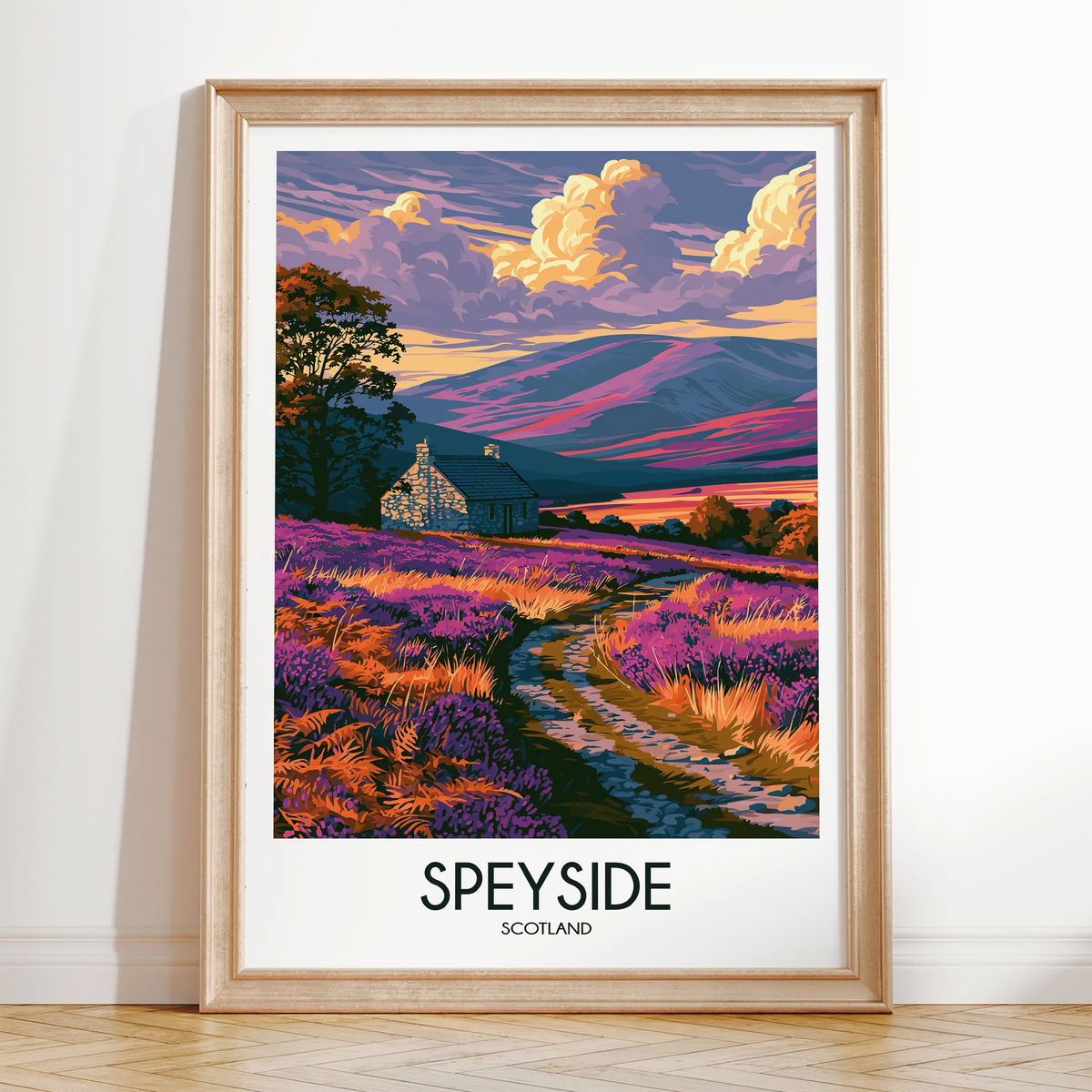 Speyside Vintage Style Print