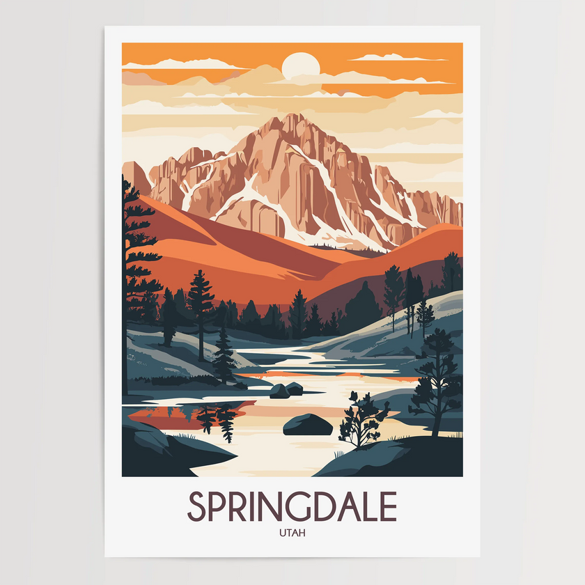 Springdale Souvenir Poster Print