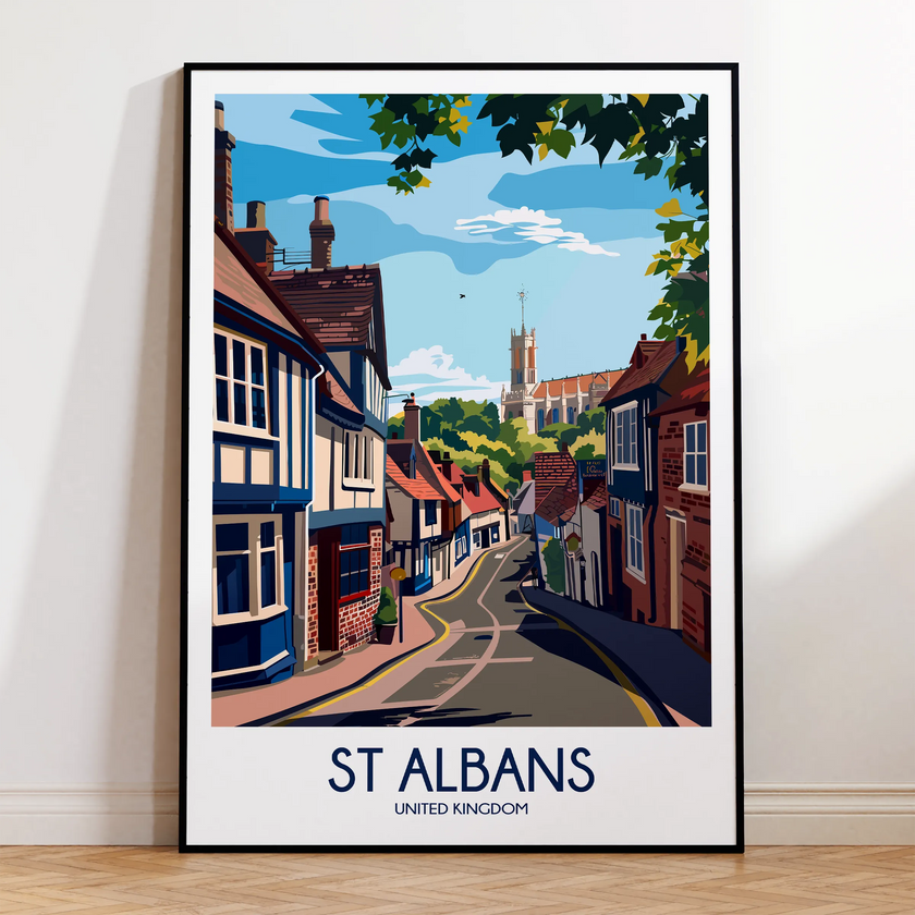 St Albans Souvenir Poster Print