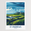 St Andrews Vintage Style Print
