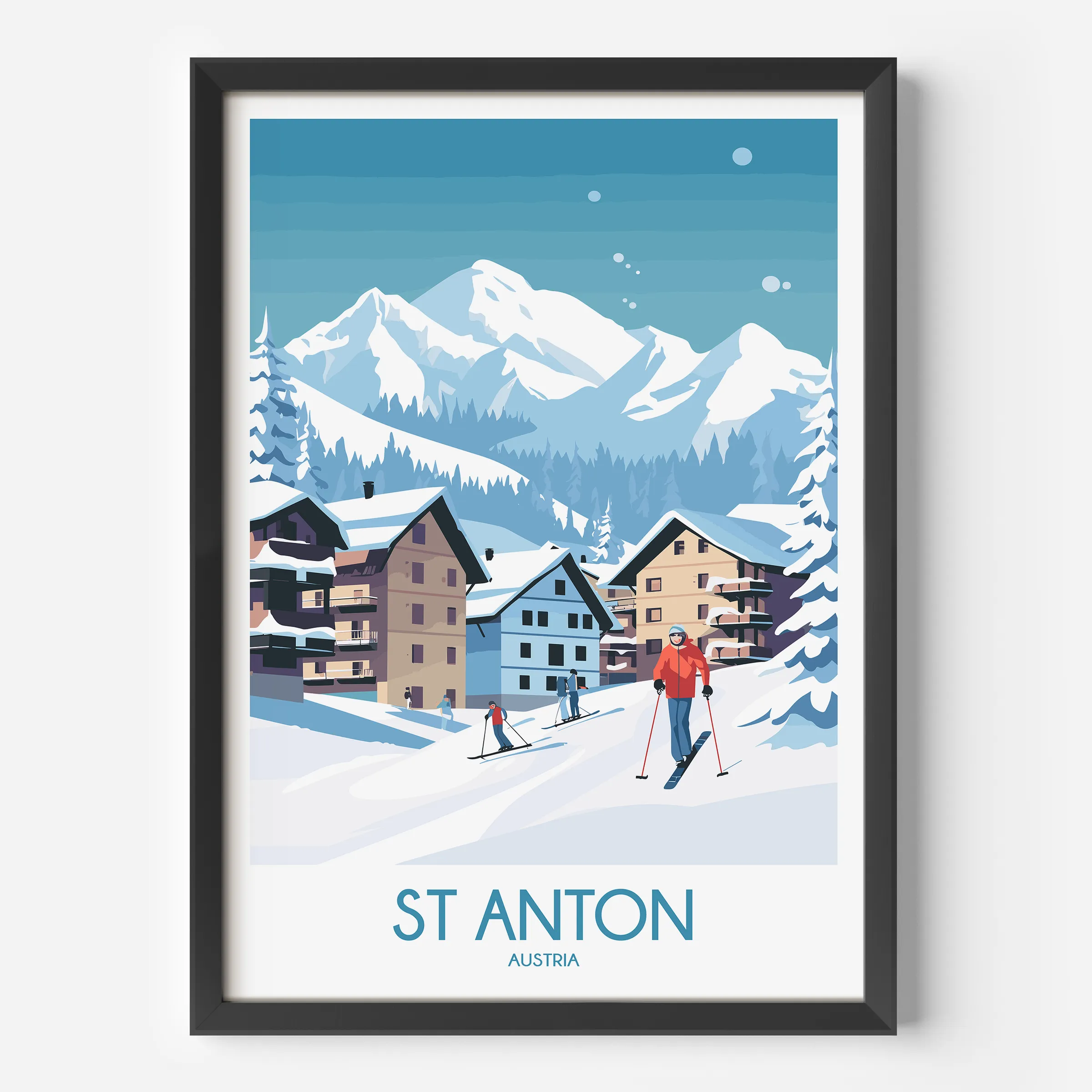 St Anton Destination Art Gift