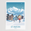 St Anton Souvenir Poster Print
