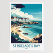 St Brelade'S Bay Destination Art Gift