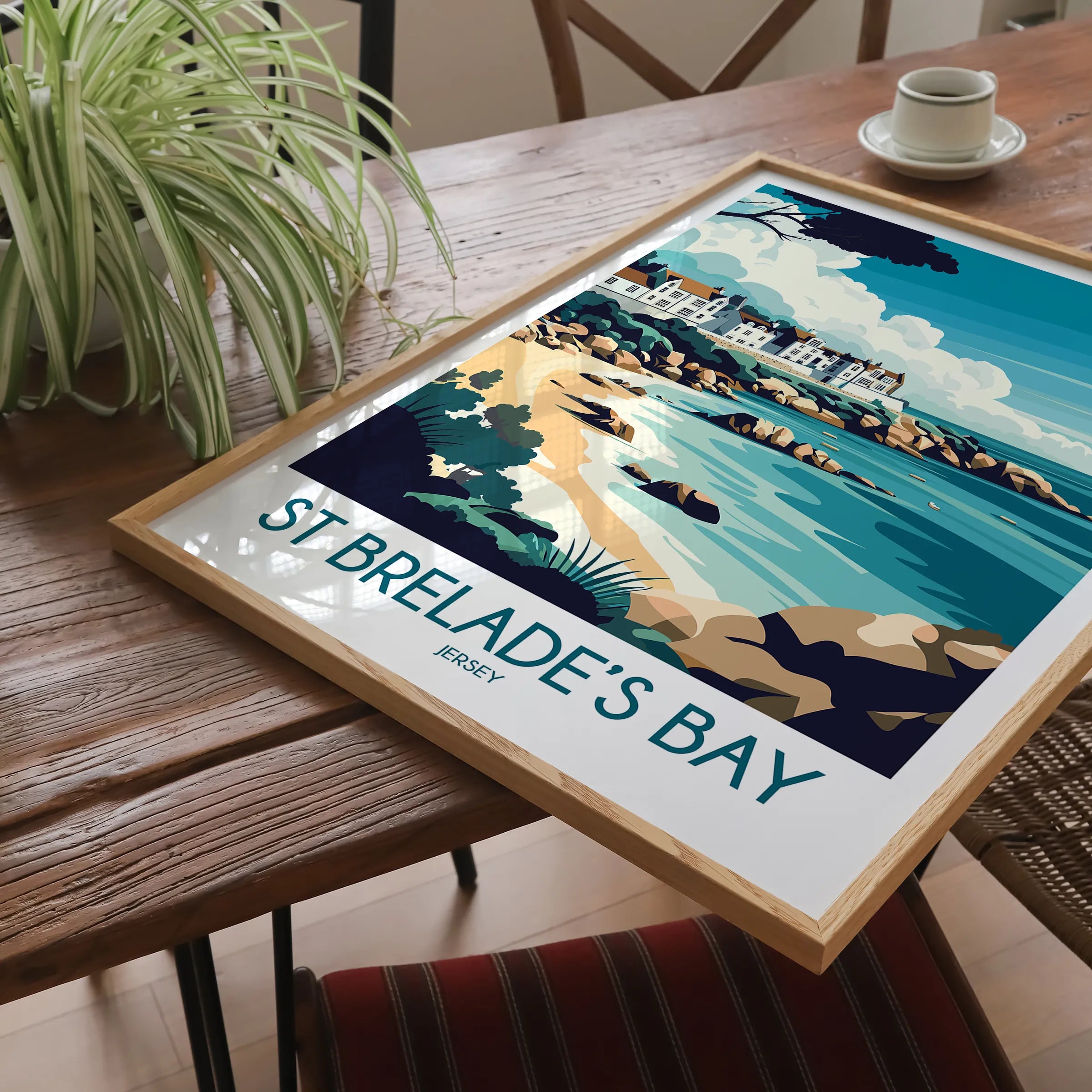 St Brelade'S Bay Scenic Landscape Art