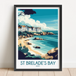 St Brelade'S Bay Vintage Style Print