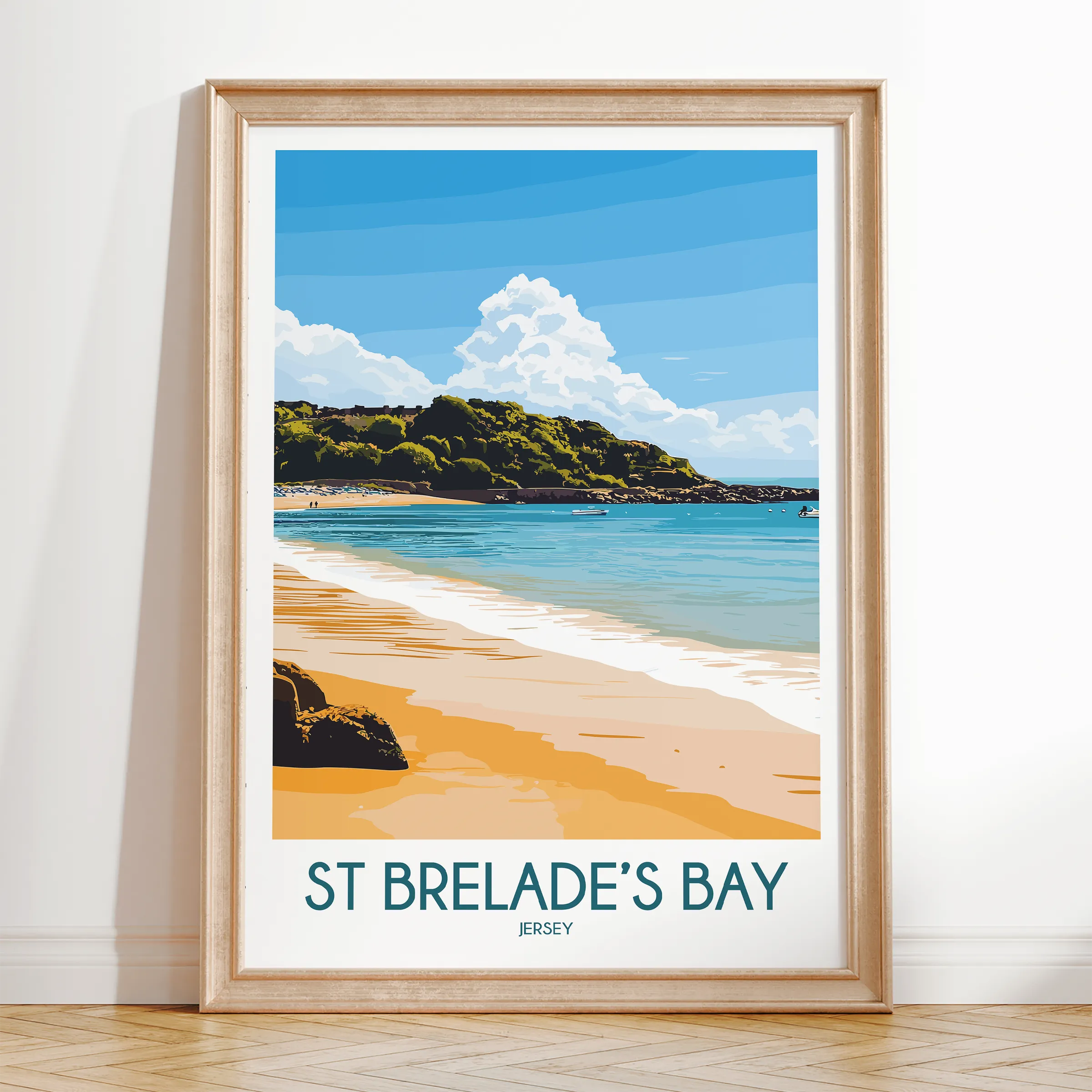 St Brelades Bay Minimalist Wall Art
