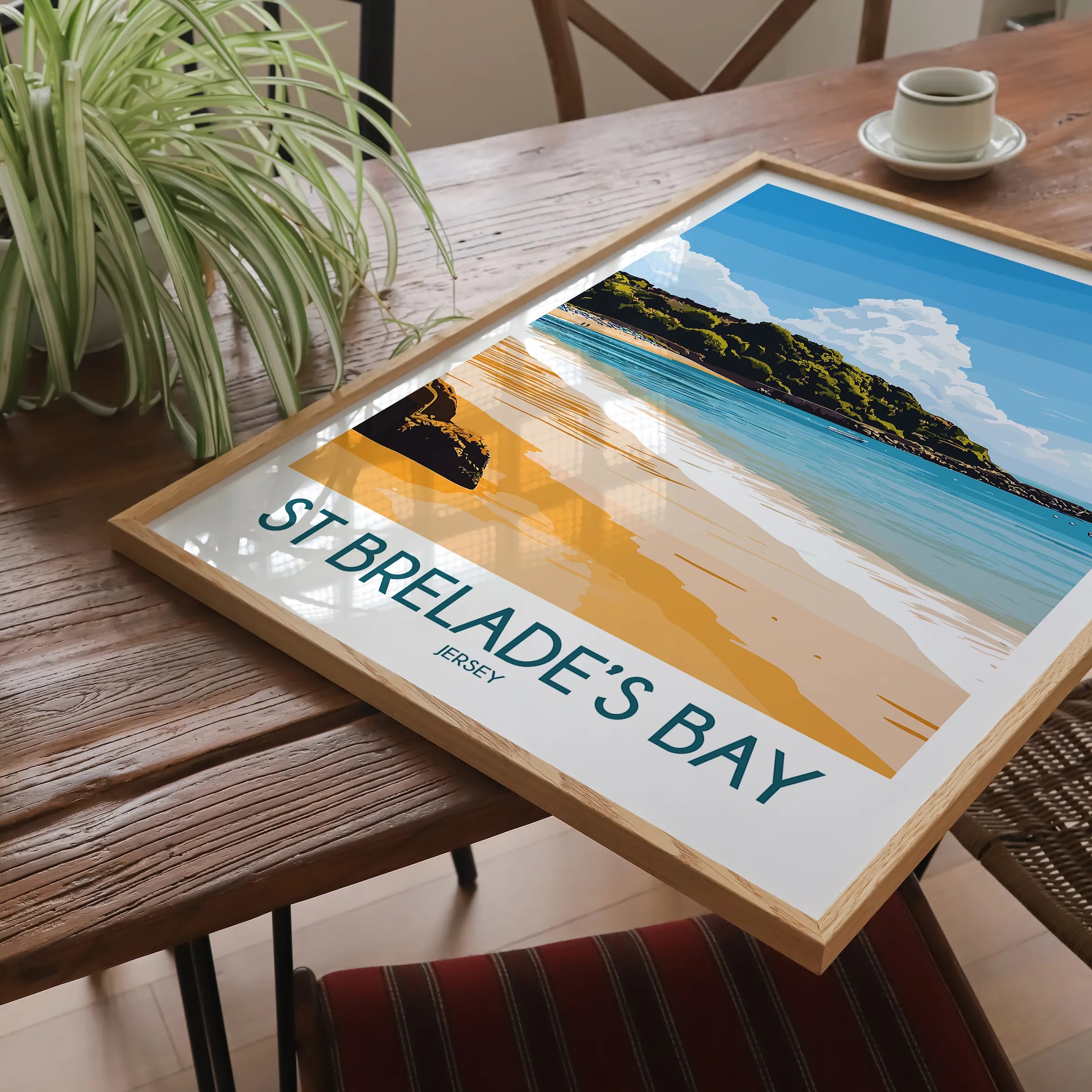 St Brelades Bay Modern Travel Poster