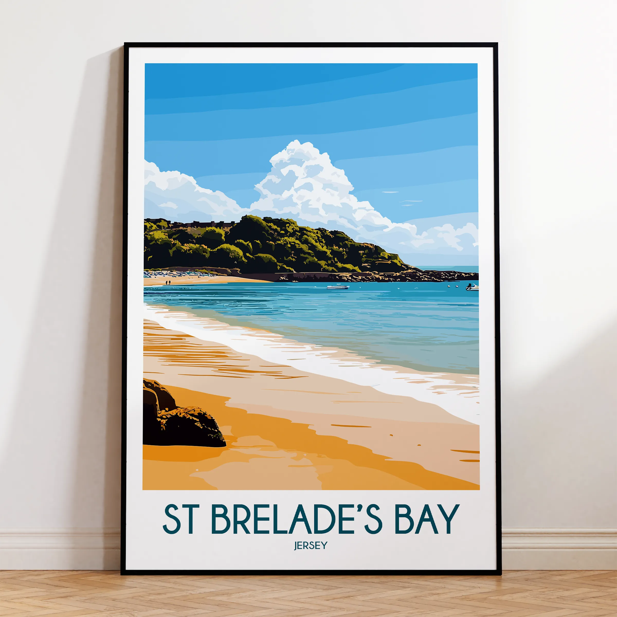 St Brelades Bay Scenic Landscape Art