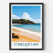 St Brelades Bay Vintage Style Print