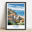 St Ives Retro Travel Illustration
