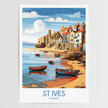 St Ives Souvenir Poster Print