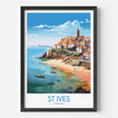 St Ives Souvenir Poster Print