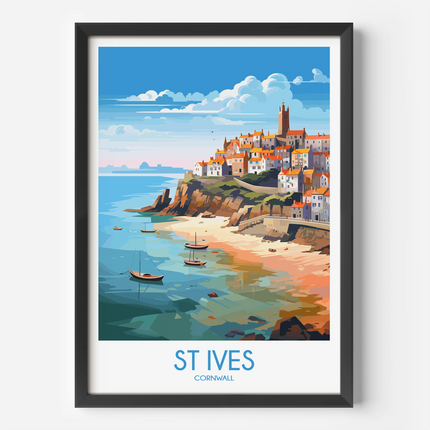 St Ives Souvenir Poster Print