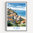 St Ives Souvenir Poster Print
