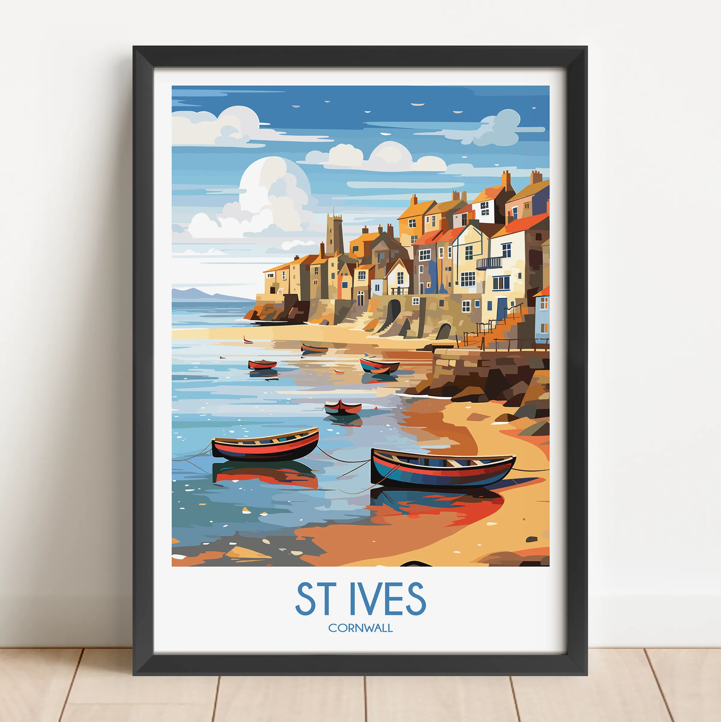 St Ives Vintage Style Print