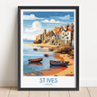 St Ives Vintage Style Print