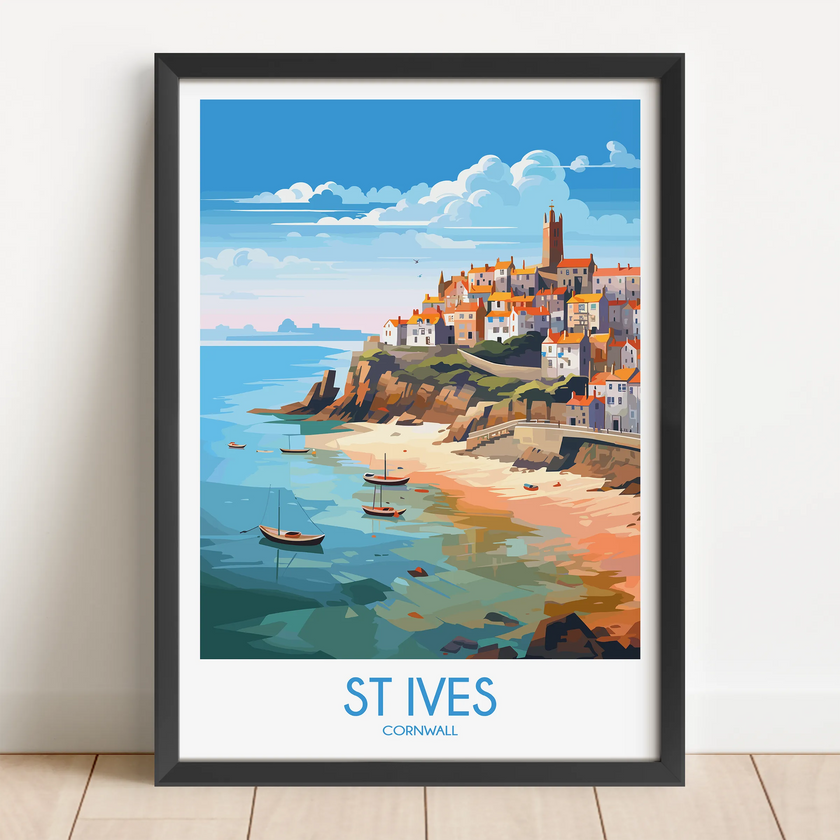 St Ives Vintage Style Print