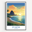 St Lucia Destination Art Gift