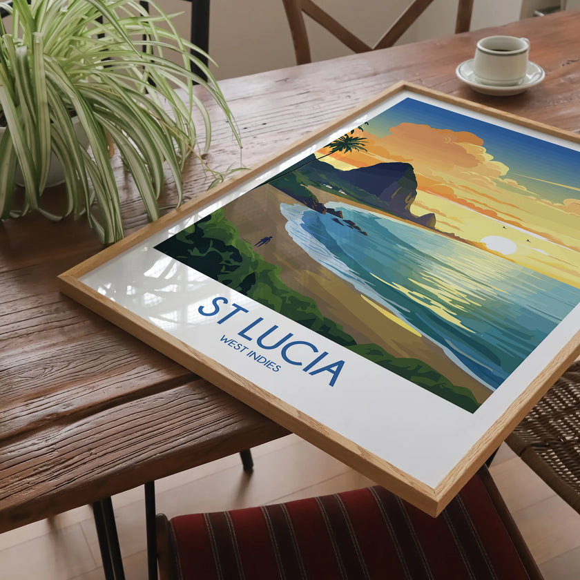 St Lucia Minimalist Wall Art