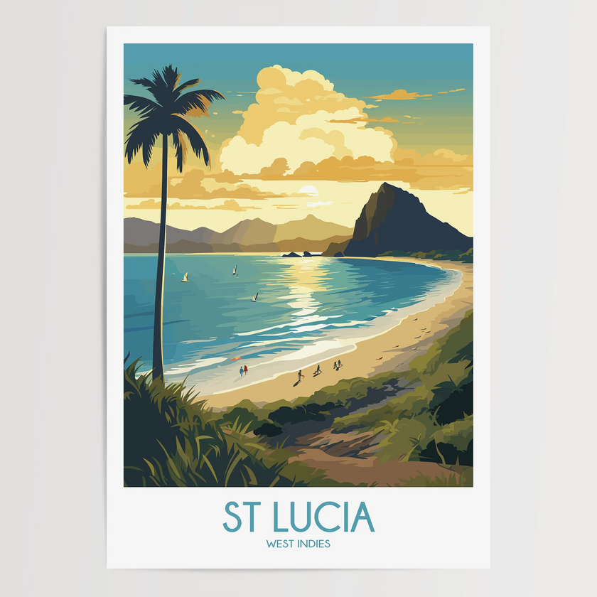 St Lucia Minimalist Wall Art