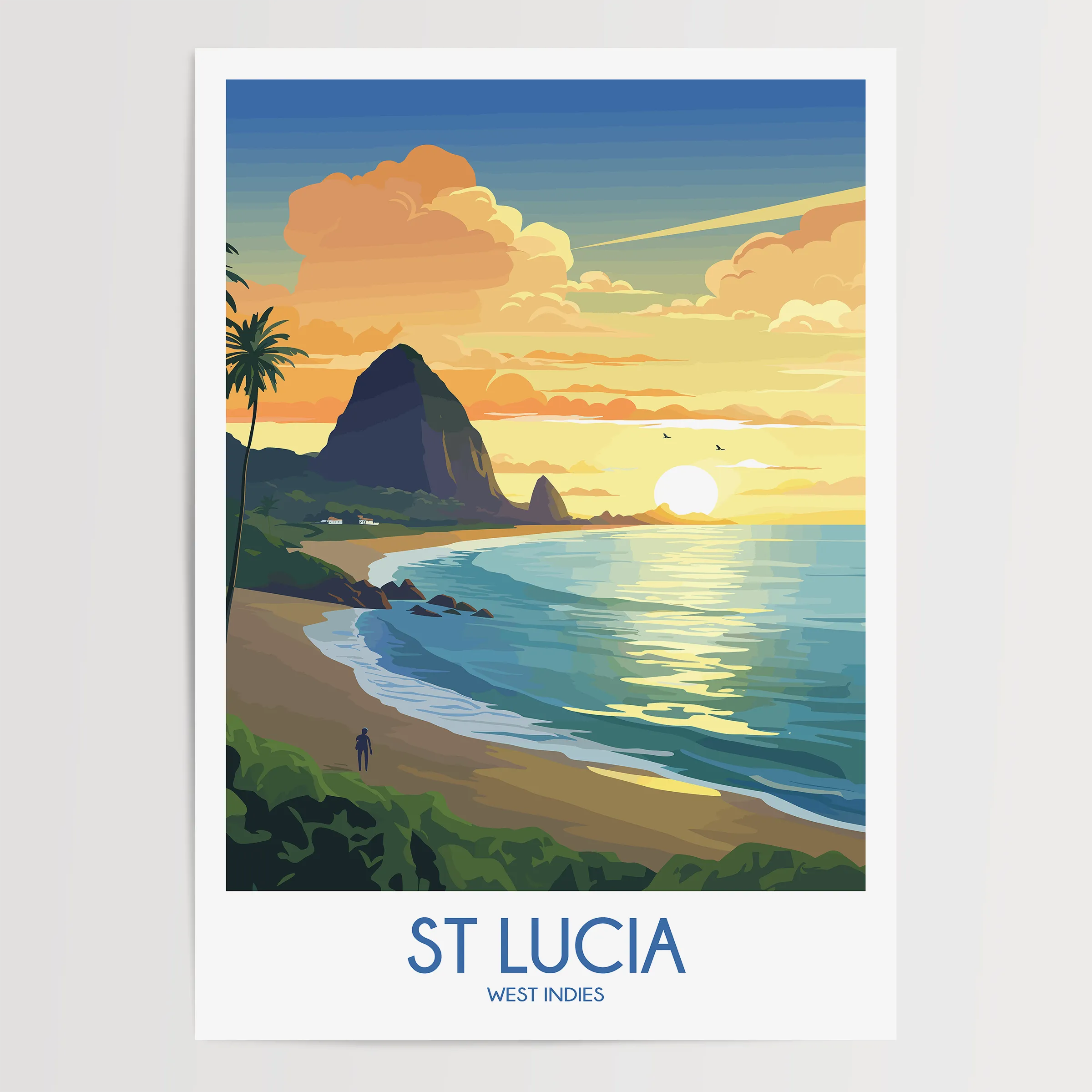 St Lucia Scenic Landscape Art