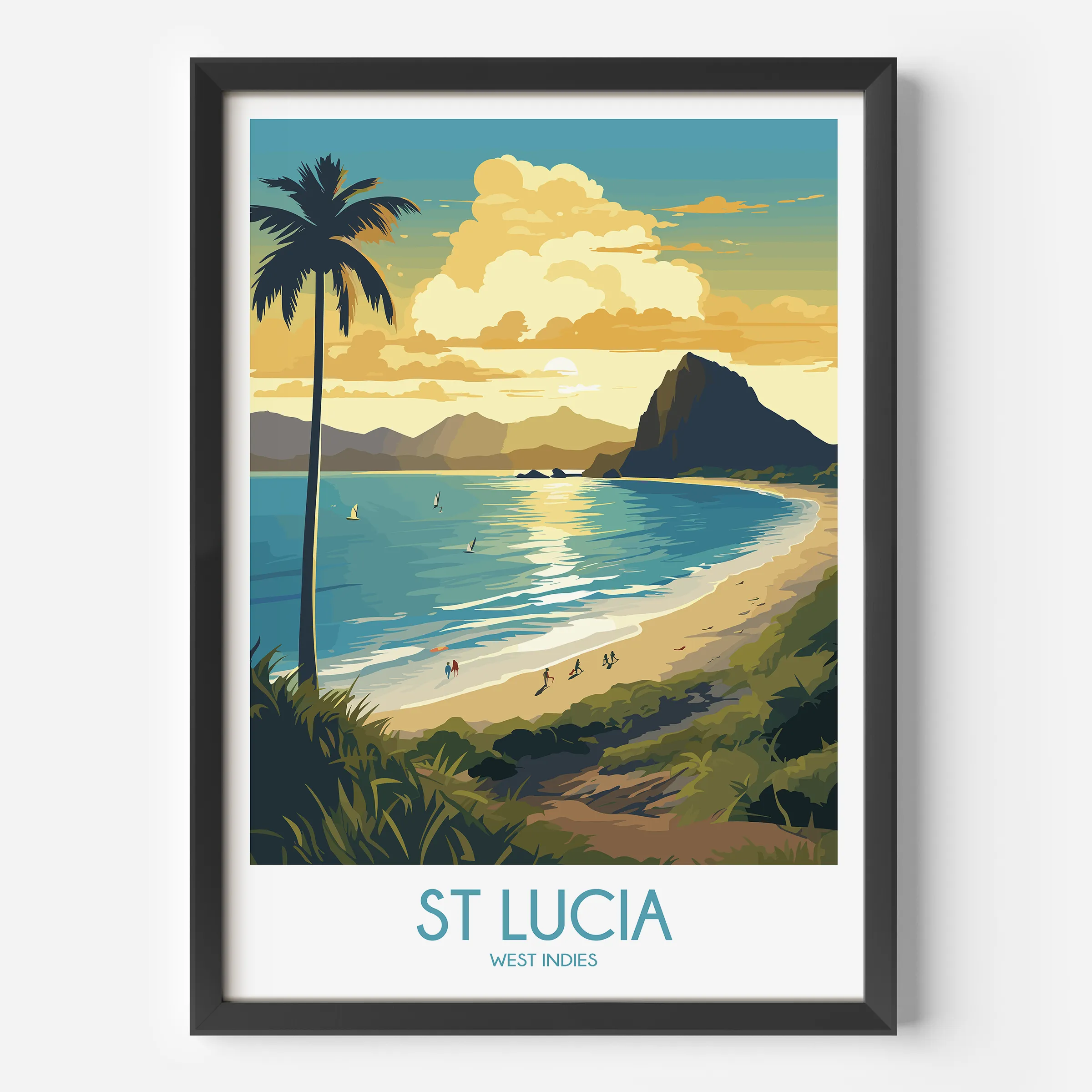 St Lucia Scenic Landscape Art