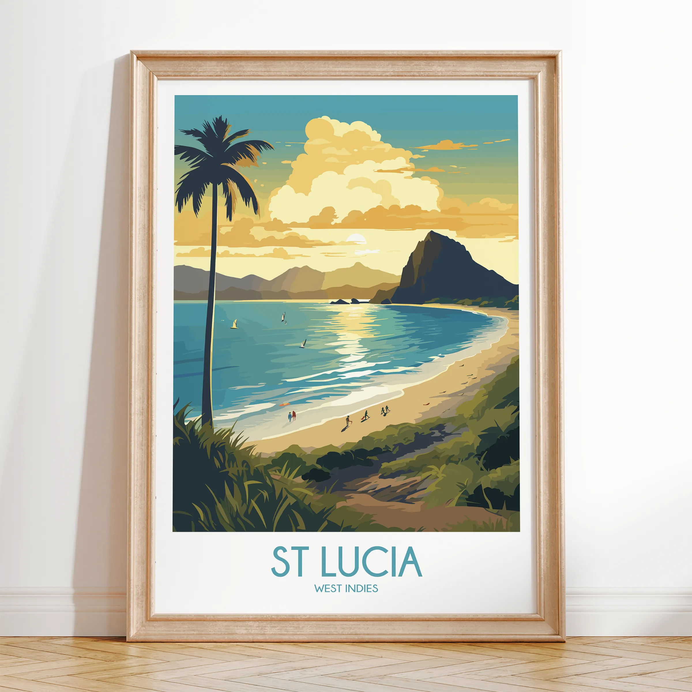 St Lucia Souvenir Poster Print