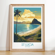 St Lucia Souvenir Poster Print