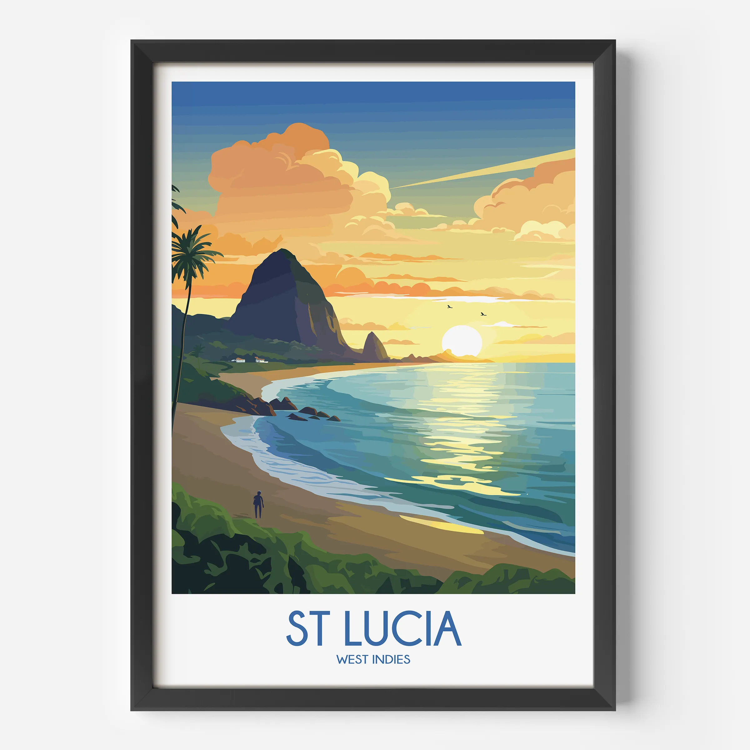 St Lucia Souvenir Poster Print
