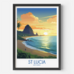 St Lucia Souvenir Poster Print