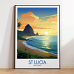 St Lucia Travel Memory Gift