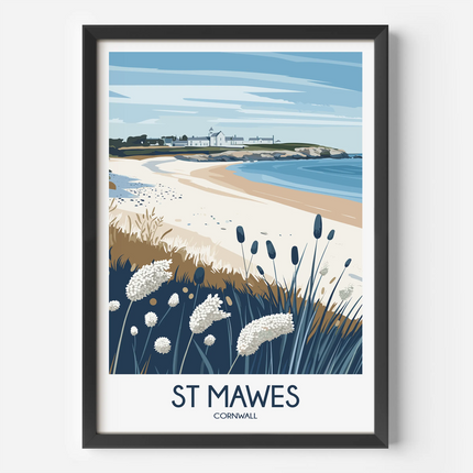 St Mawes Modern Travel Poster