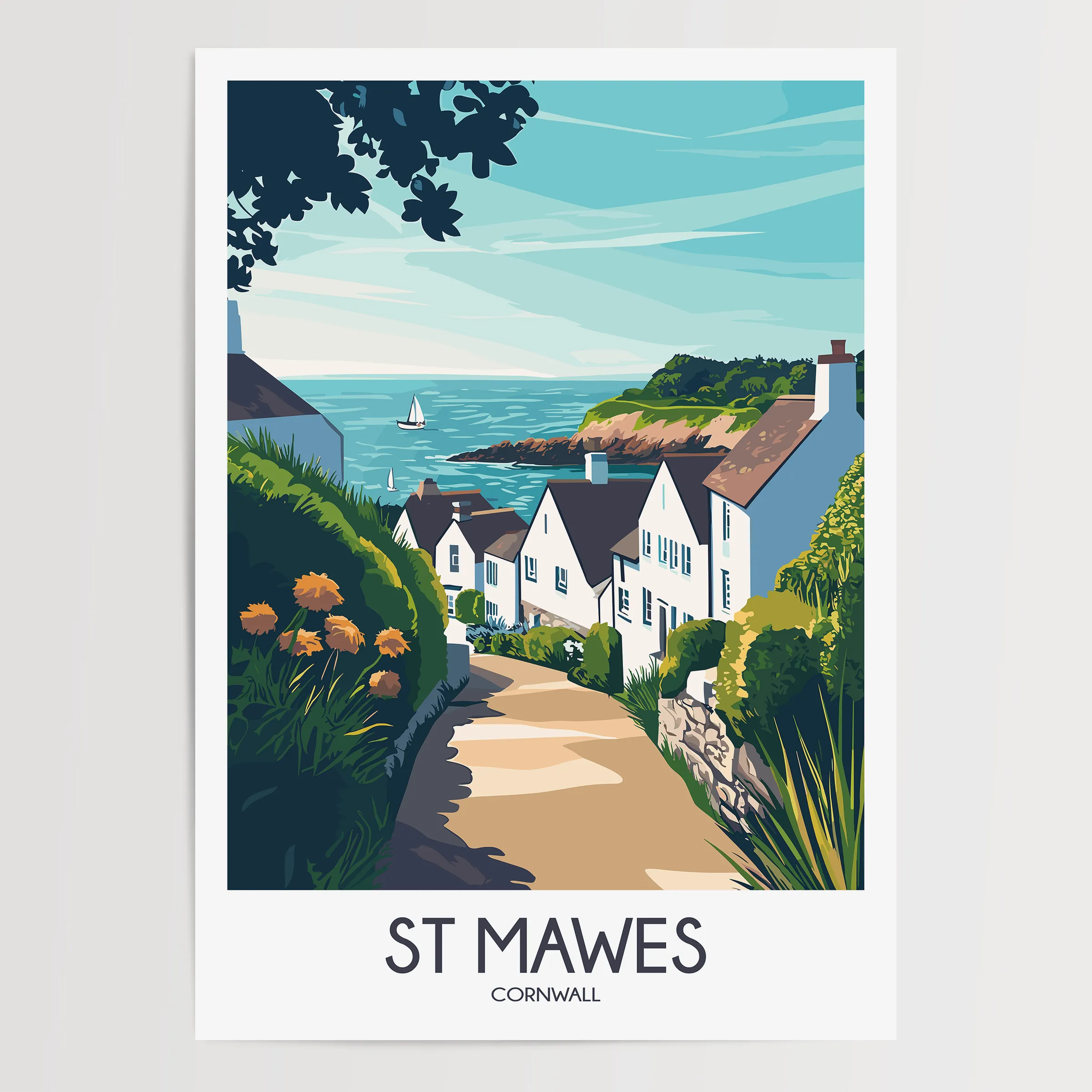 St Mawes Scenic Landscape Art