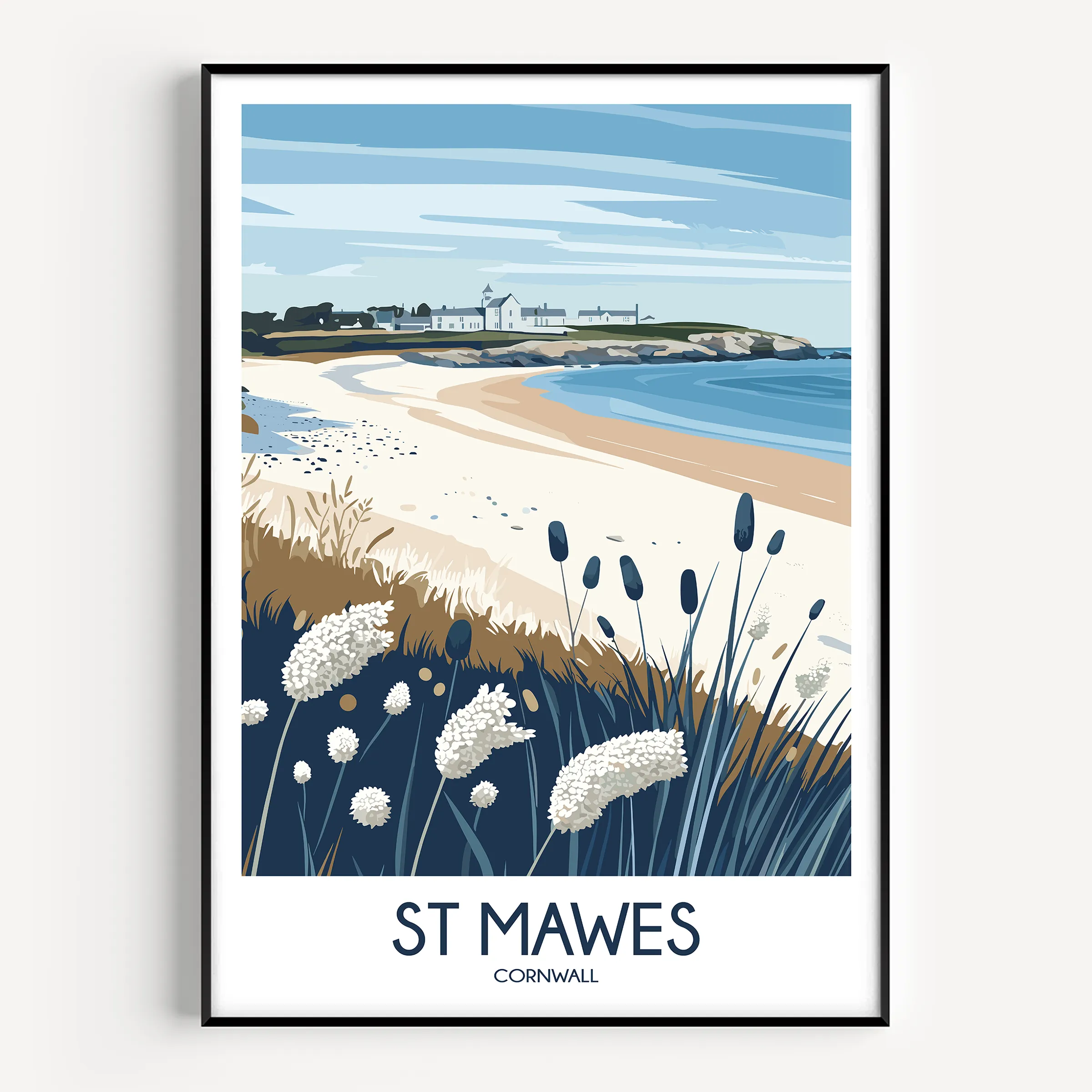 St Mawes Souvenir Poster Print
