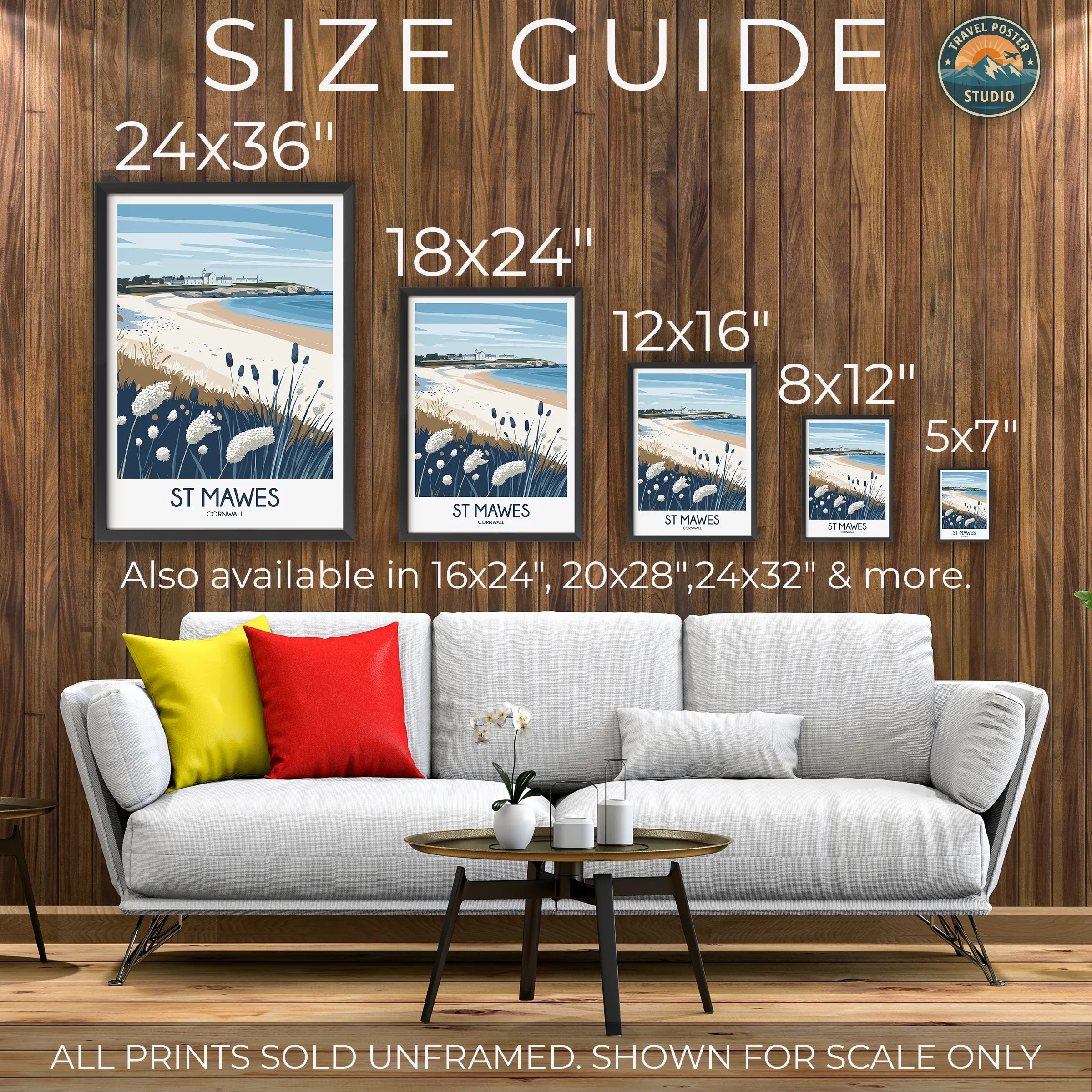 St Mawes Vintage Style Print
