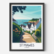 St Mawes Vintage Style Print
