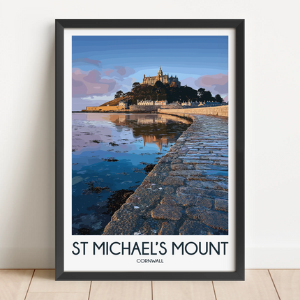 St Michael'S Mount Vintage Style Print