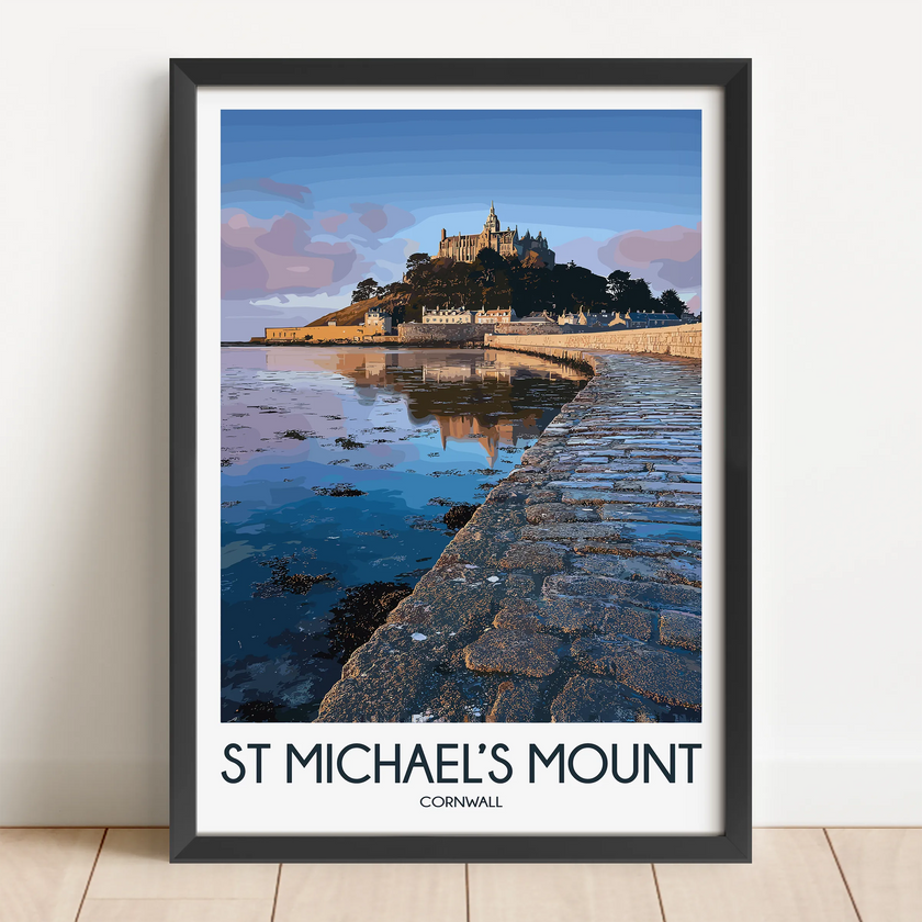 St Michael'S Mount Vintage Style Print