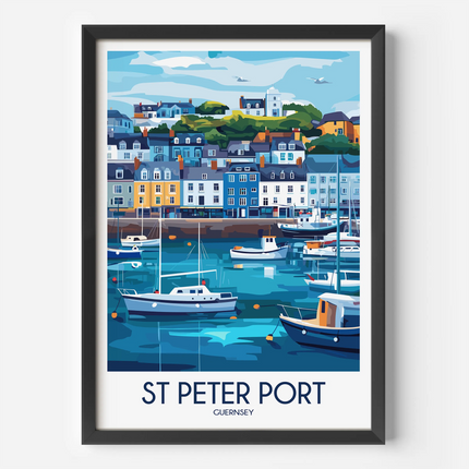 St Peter Port Destination Art Gift