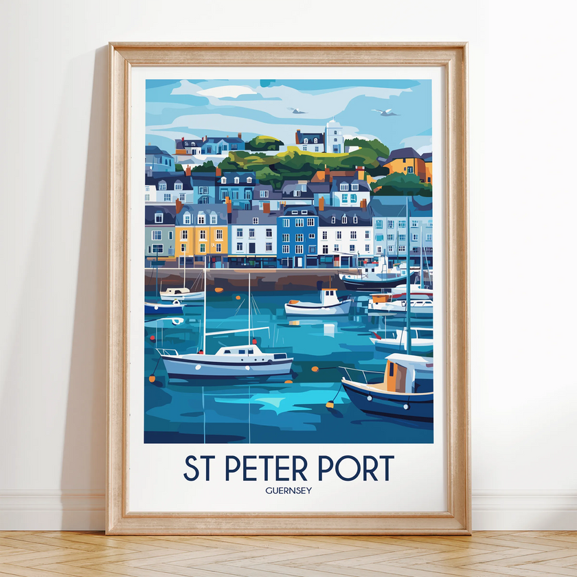 St Peter Port Scenic Landscape Art