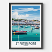 St Peter Port Souvenir Poster Print