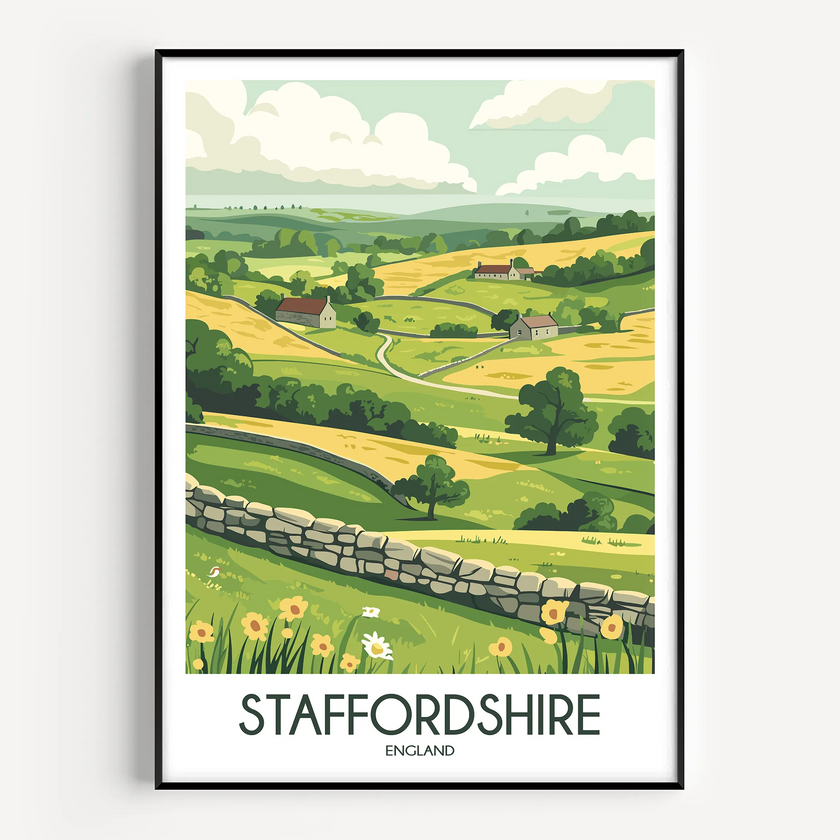 Staffordshire Destination Art Gift