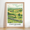Staffordshire Modern Travel Poster