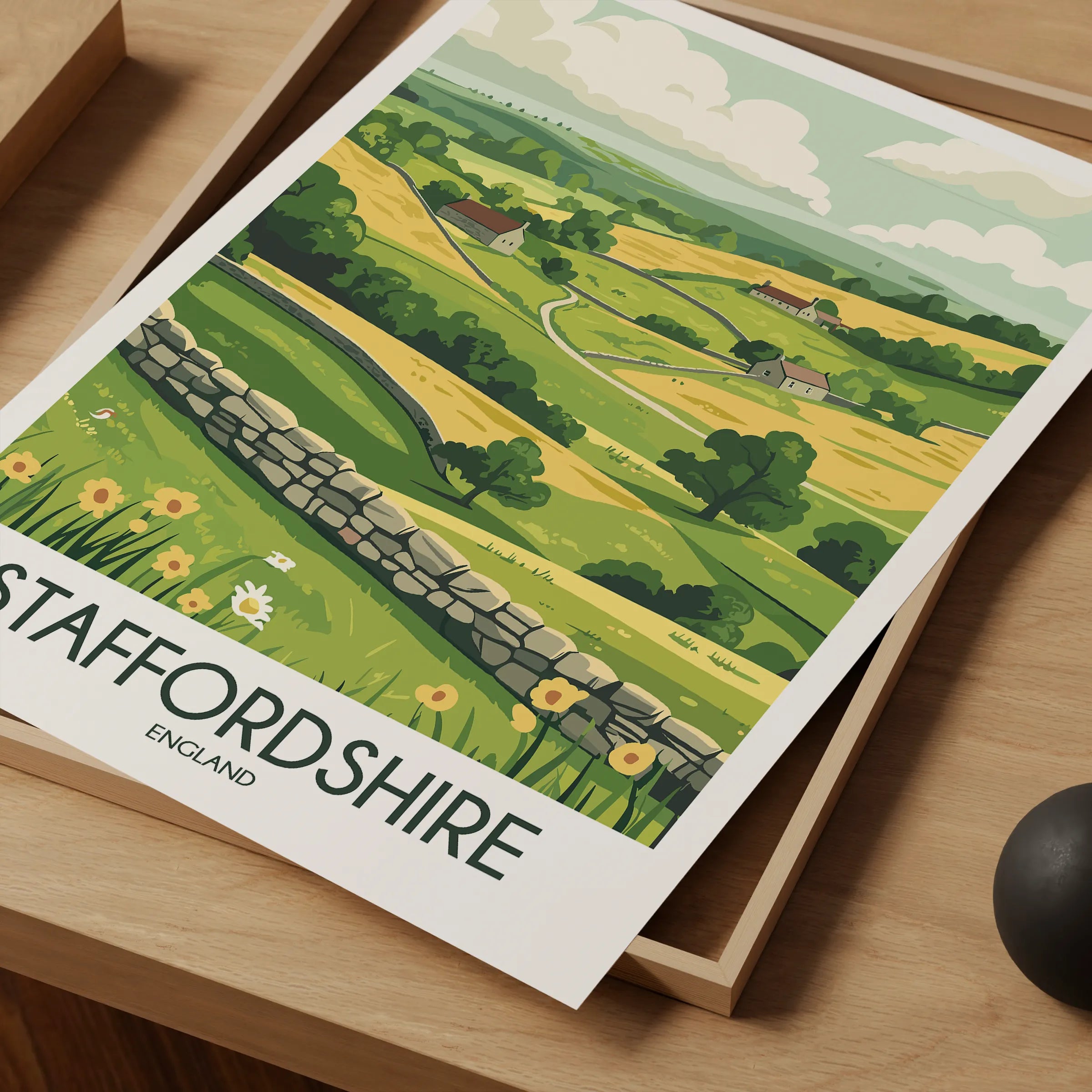 Staffordshire Souvenir Poster Print