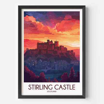 Stirling Castle Modern Travel Poster