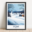 Stowe Retro Travel Illustration
