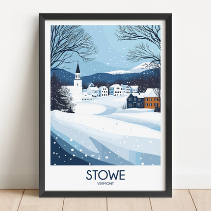Stowe Retro Travel Illustration