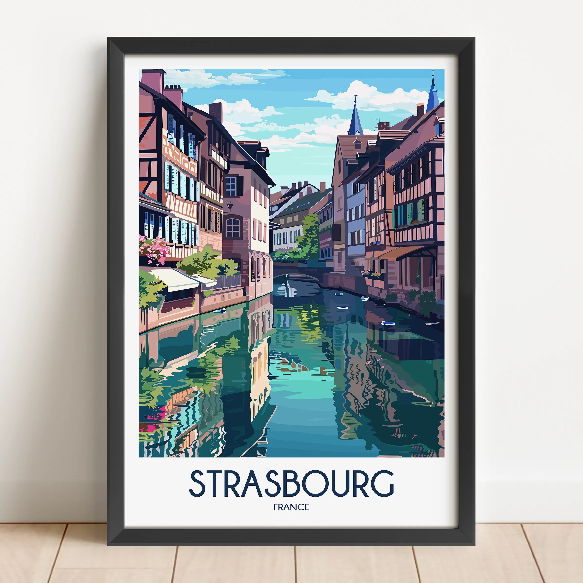 Strasbourg Minimalist Wall Art